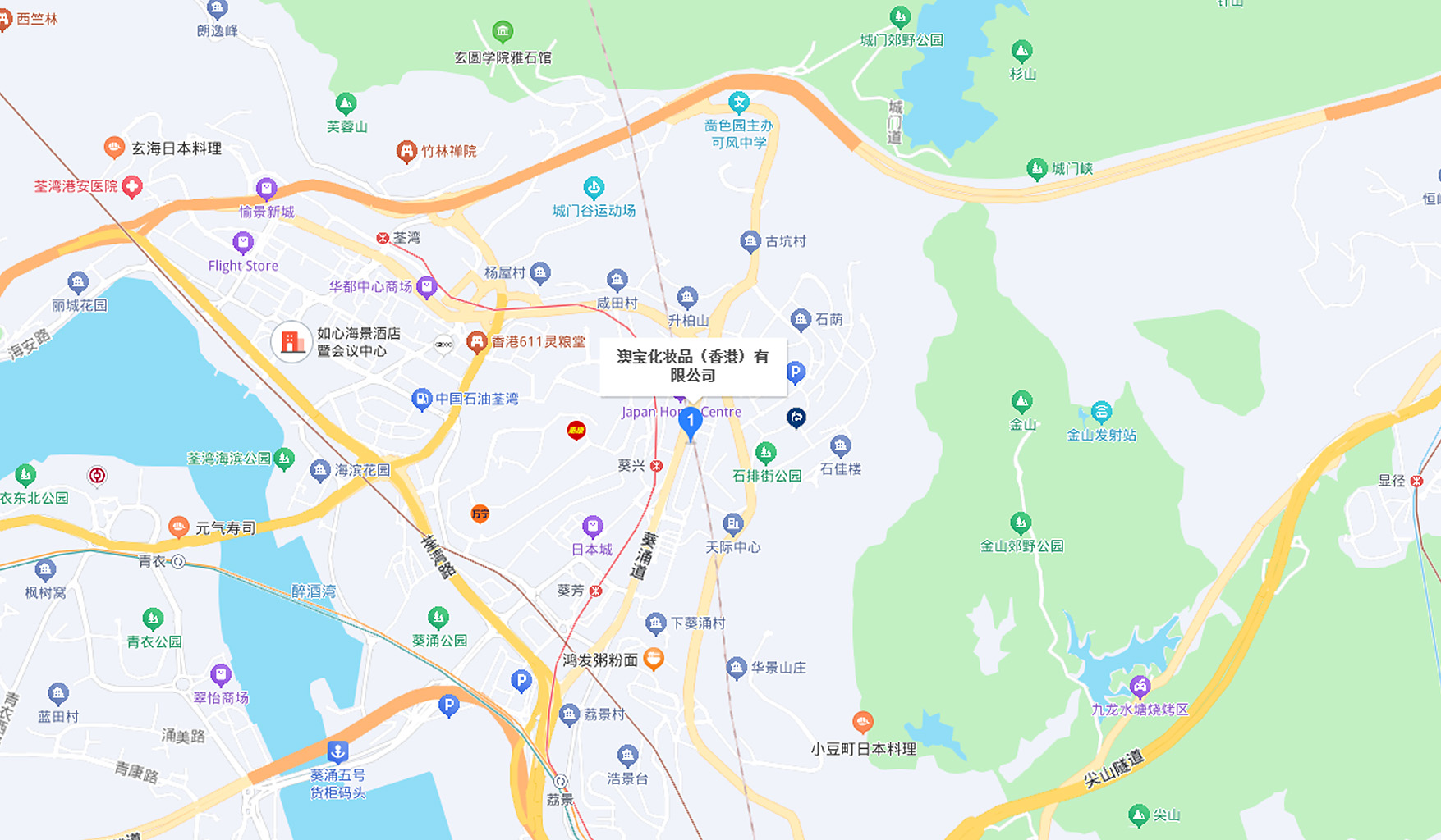香港总部地图